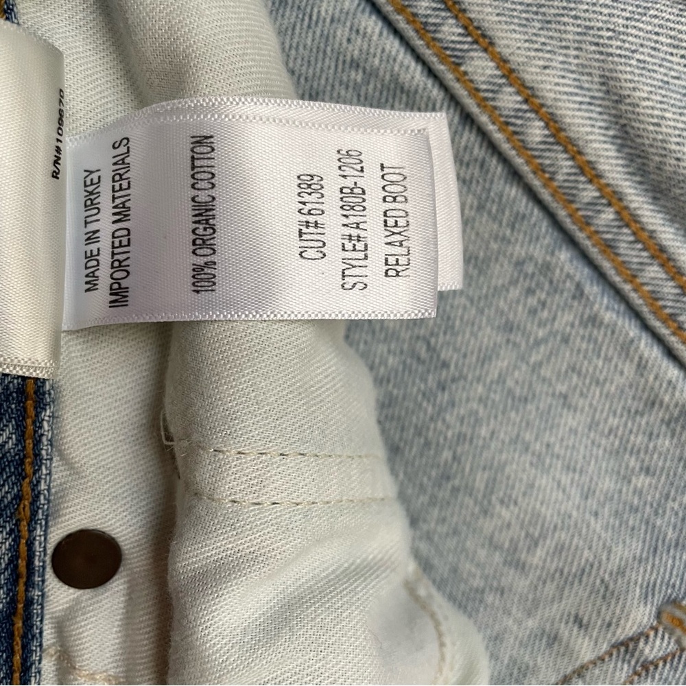 AGOLDE Relaxed Mid Rise Boot Cut Jean Size 28 - Picture 7 of 10